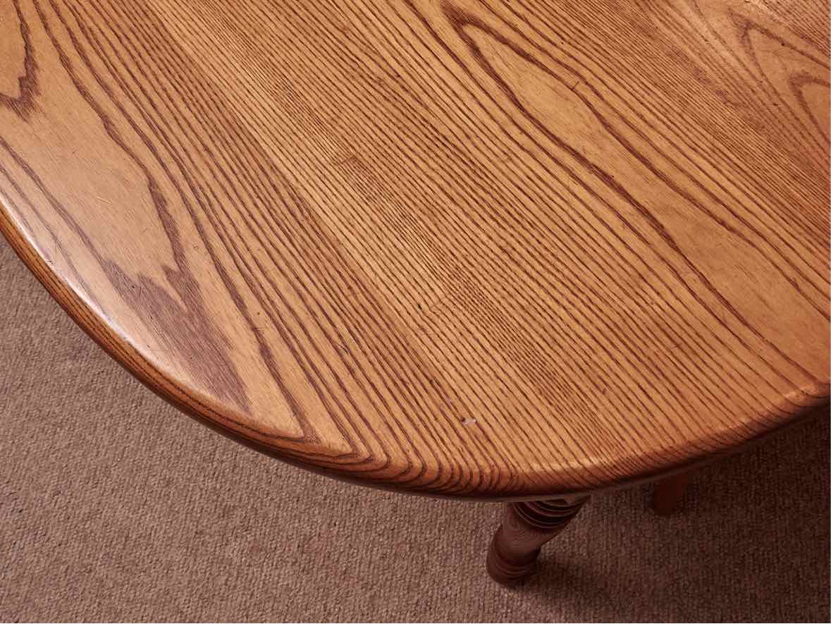 Bent Bros Colonial Oak Oval  Table & 6 Oak Windsor Chair Set