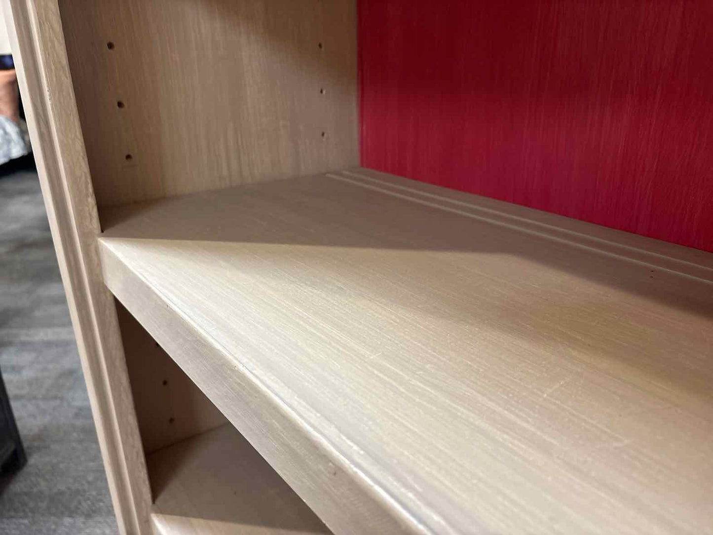 Painted Grey 4-Shelf Bookcase