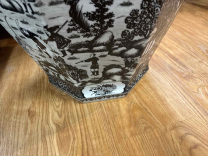 Ethan Allen Extra Large Porcelain Ginger Jar