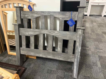 Pottery Barn Grey Oak Twin Bed