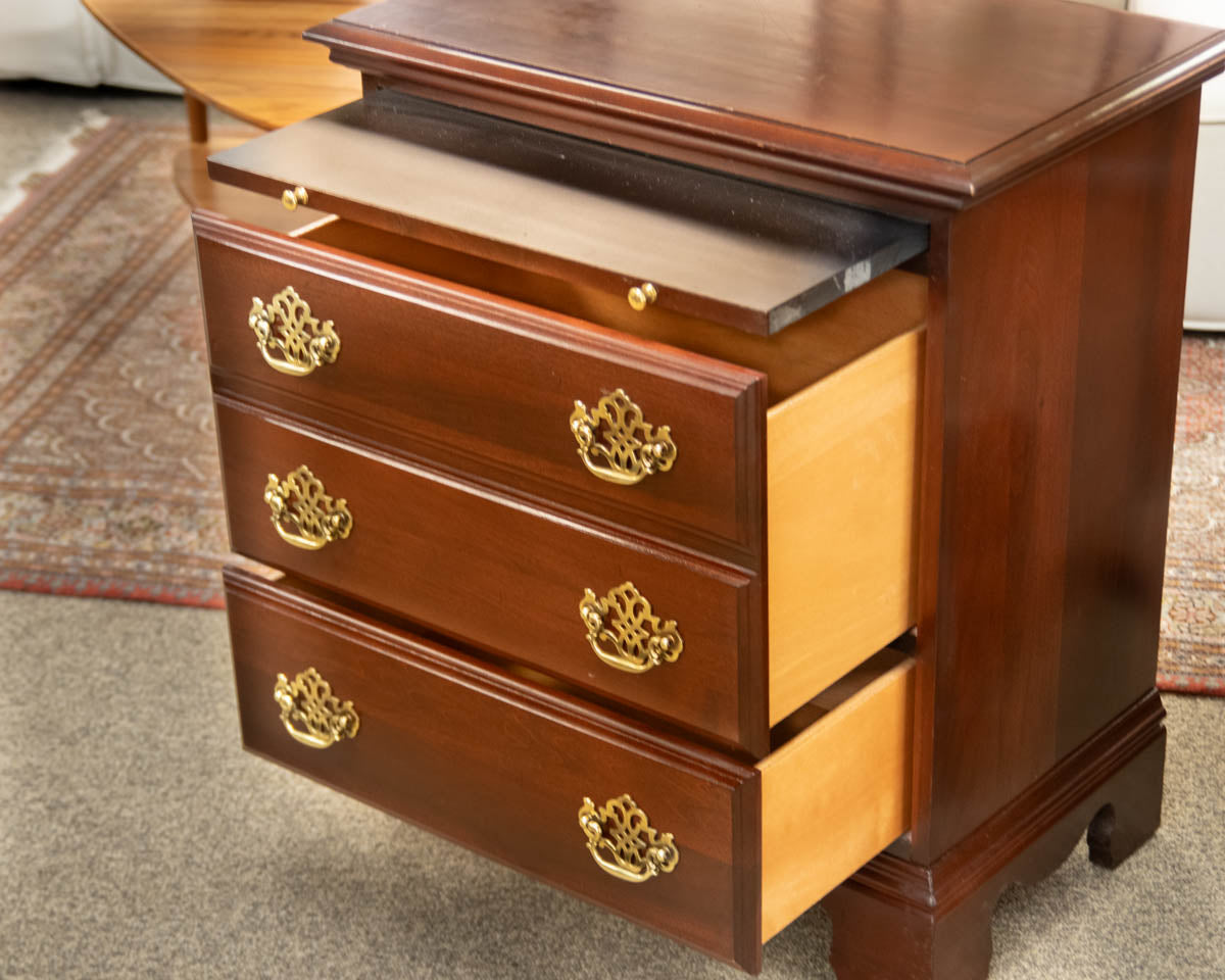 Pair of Kincaid Mahogany Two Drawer Nightstands