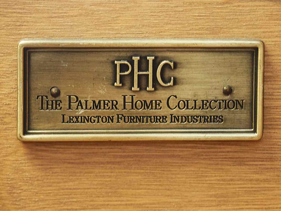 Lexington Palmer Home Collection Tall Chest in Mahogany with Brass Pulls