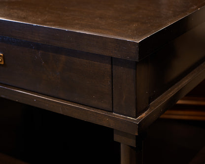 Pair of Espresso Side Tables