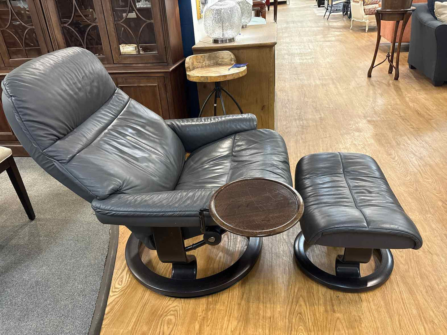 Stressless 'Sunrise' Recliner in Grey Leather
