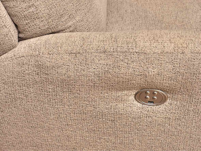 Southern Motion Inc  Power Recliner In Ivory Gray  Upholstery