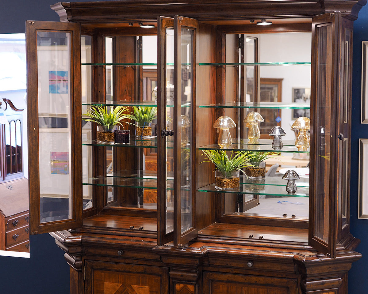 Inlaid Fruit Wood China Cabinet