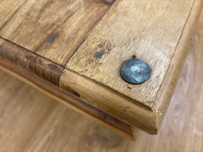 Rustic Square Wooden Cocktail Table