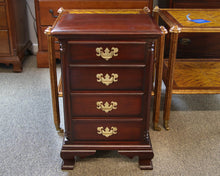 Solid Mahogany Four Drawer Nightstand