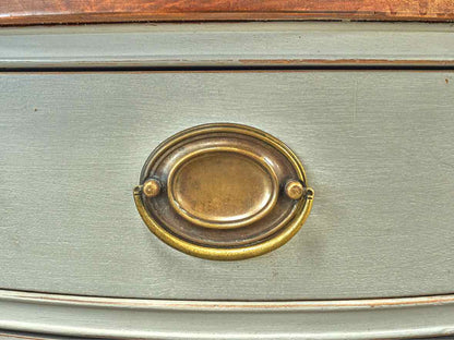 Two Tone Mahogany Five Drawer Console