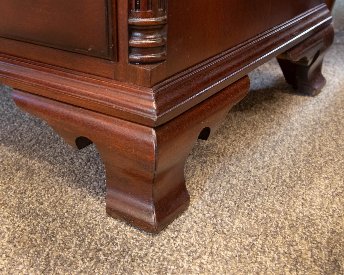 Solid Mahogany Nine Drawer Chest on Chest