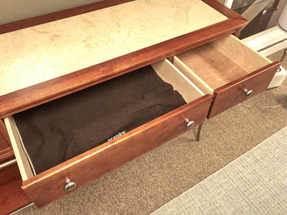 Stanley Server in Cherry, Stone and Brushed Steel