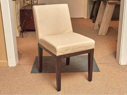 Set of 6 RH Morgan Side Dining Chairs in Dove Grey Leather