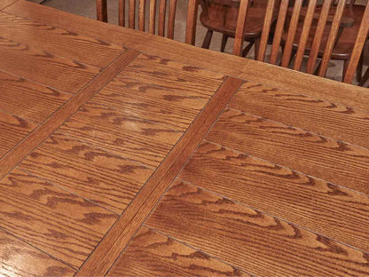 Oak Mission Style Table &  6 Chair Set
