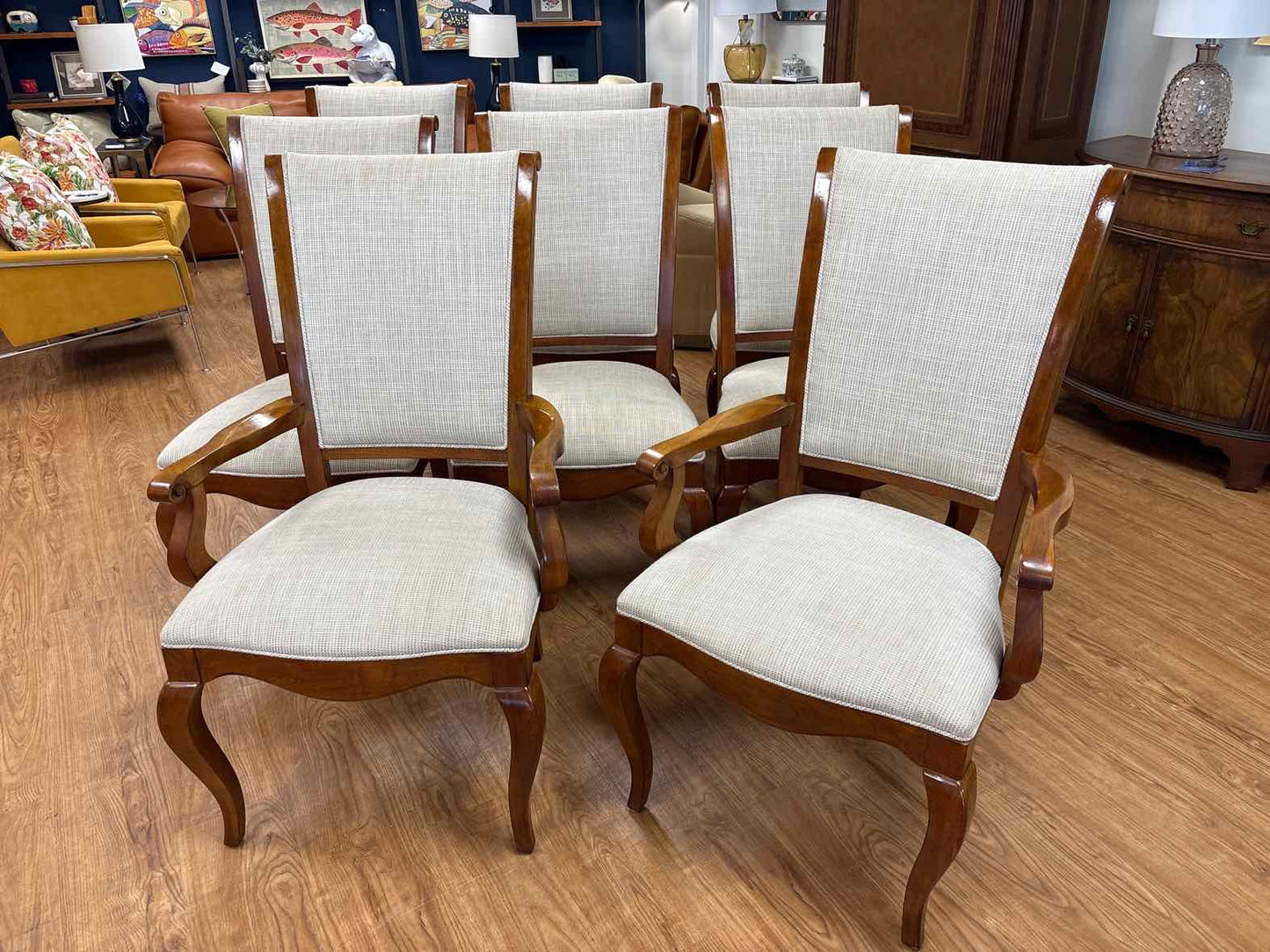 Set of 8 Ethan Allen Dining Chairs