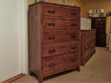 Archbold Furniture Birch 5 Drawer Chest in Cherry Finish