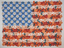 Rifle Paper Americana Embellished Art Print on Canvas in Natural Finish Frame