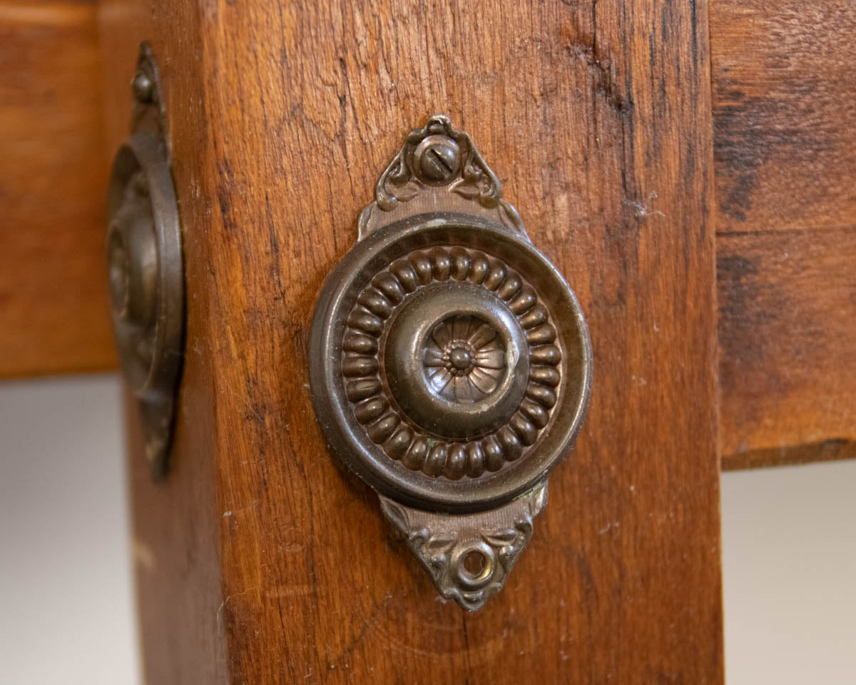 Leonard's Full Bed in Solid Cherry with Cannonball Finials