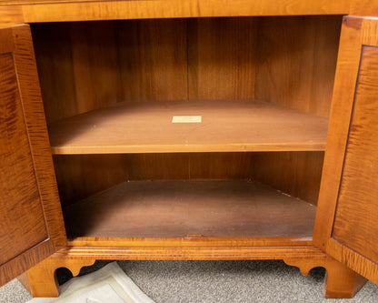 Eldred WheelerTiger Maple Corner Cabinet