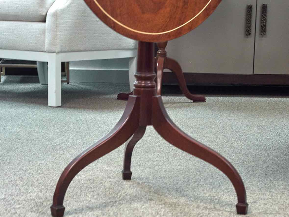 Federal Style Cherry Tilt Top Table