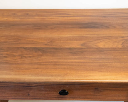 Crate & Barrel 'Kendall' Walnut 4 Drawer Desk