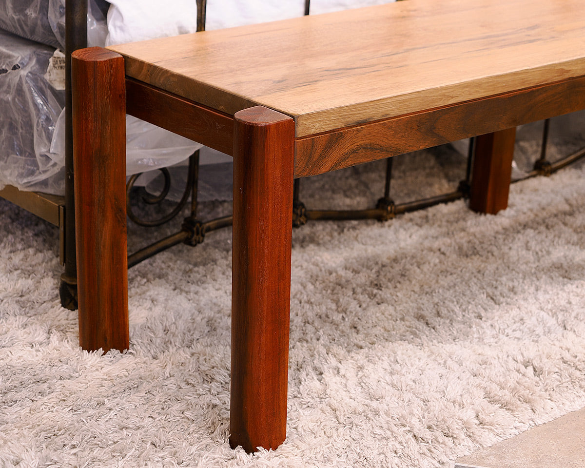 Wooden Teak and Acacia Wooden Bench