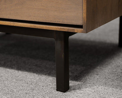 Pair of Room & Board Glass Top Nightstands