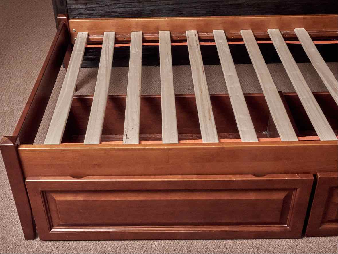 Pottery Barn Cherry Platform 2 Drawer Storage  Twin Bed