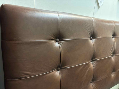 Skyline Furniture Tufted Leather King Bed