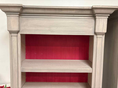 Painted Grey 4-Shelf Bookcase
