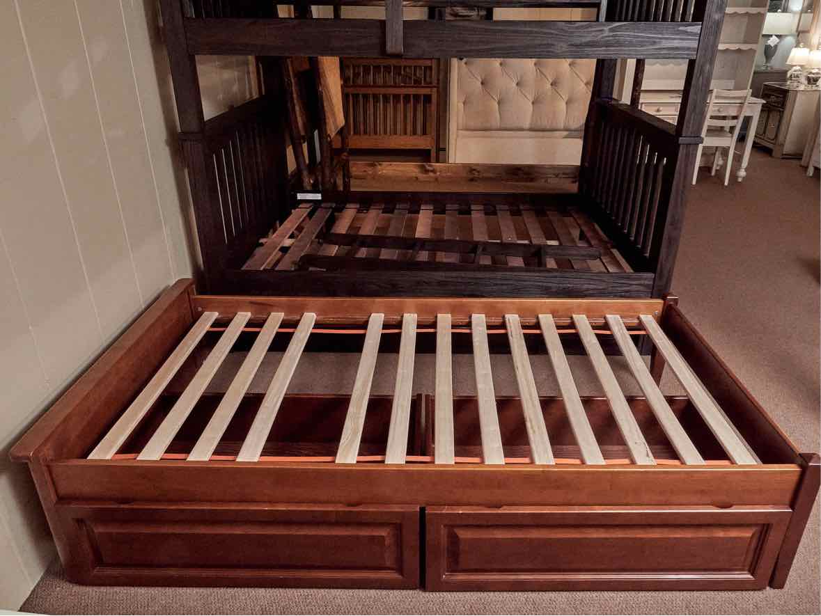 Pottery Barn Cherry Platform 2 Drawer Storage  Twin Bed