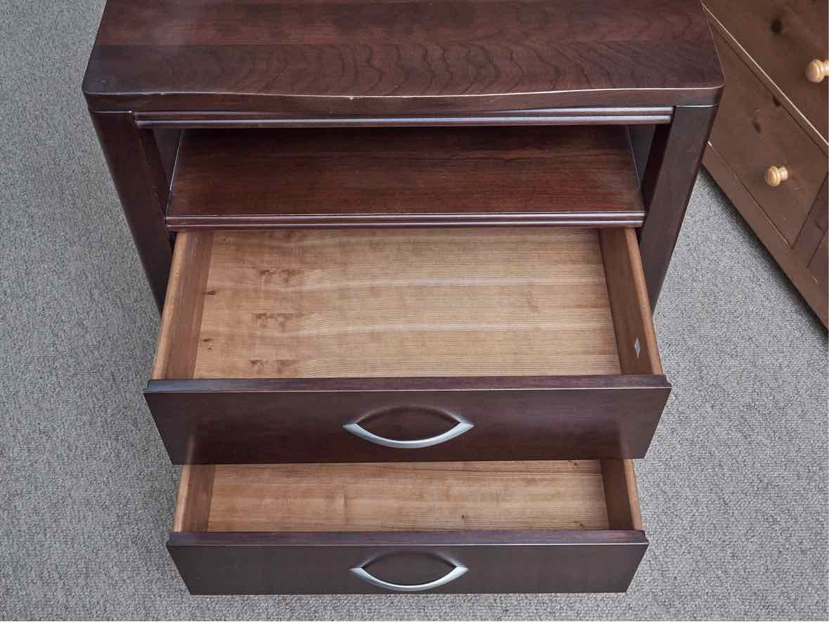 Stickley Cherry 2 Drawer Nightstand in Oxford Finish