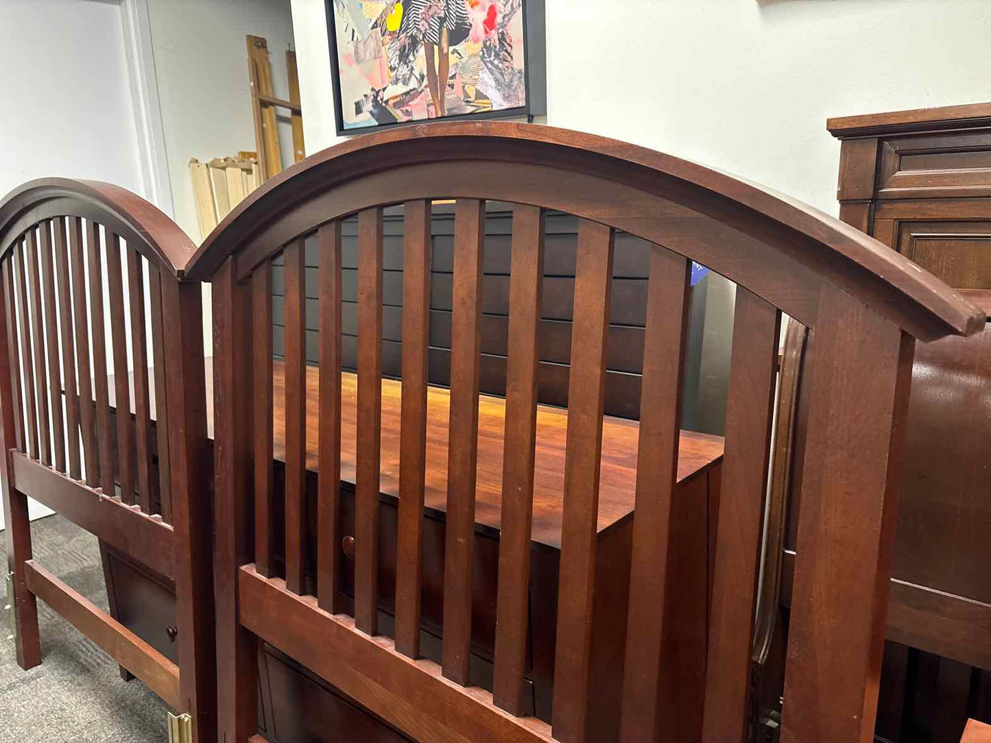 Pair of Kincaid Cherry Twin Headboards