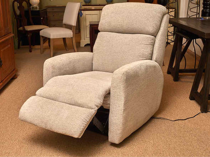Southern Motion Inc  Power Recliner In Ivory Gray  Upholstery