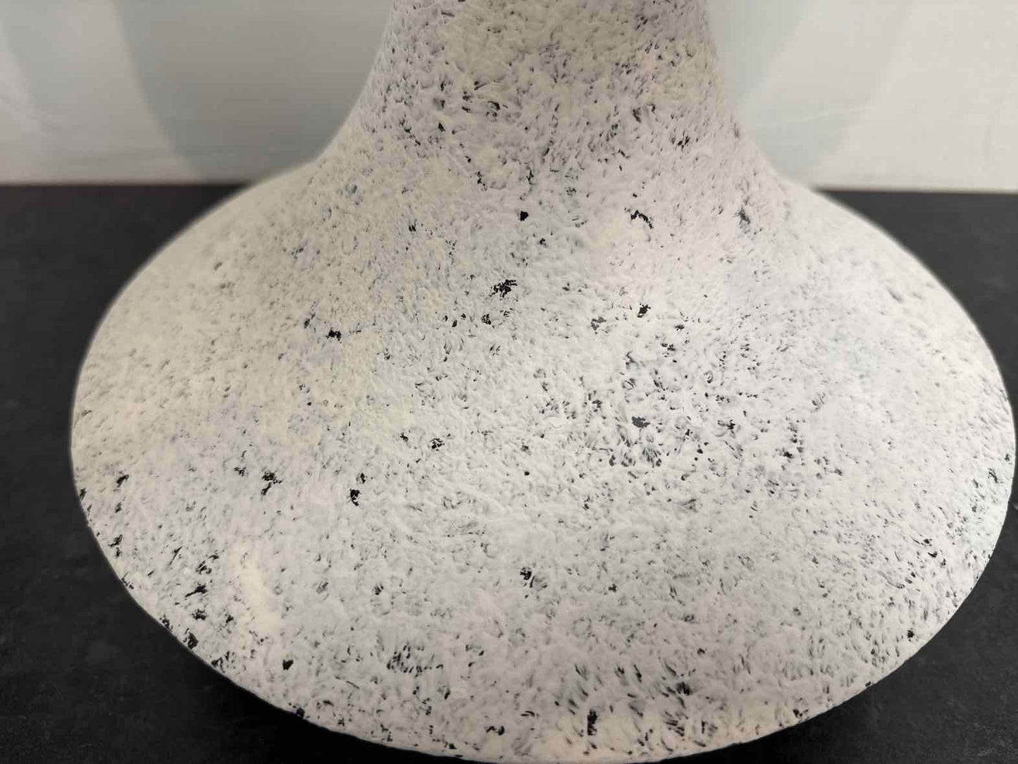 White Speckled Table Lamp