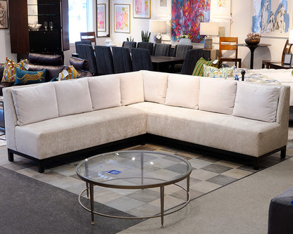 Banquette Style Sectional in Custom Upholstery