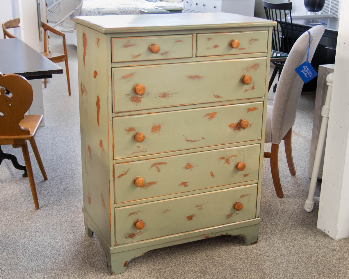 Solid Rock Maple Six Drawer Chest