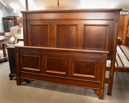 Queen Cherry Panel Bed
