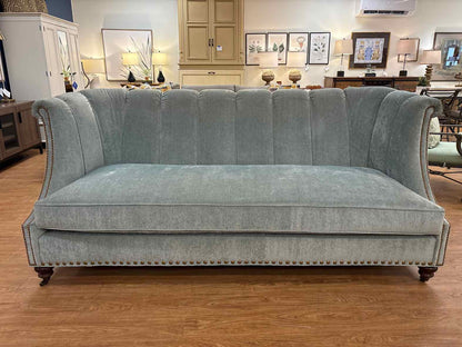 Lane Venture Light Blue Velvet Sofa