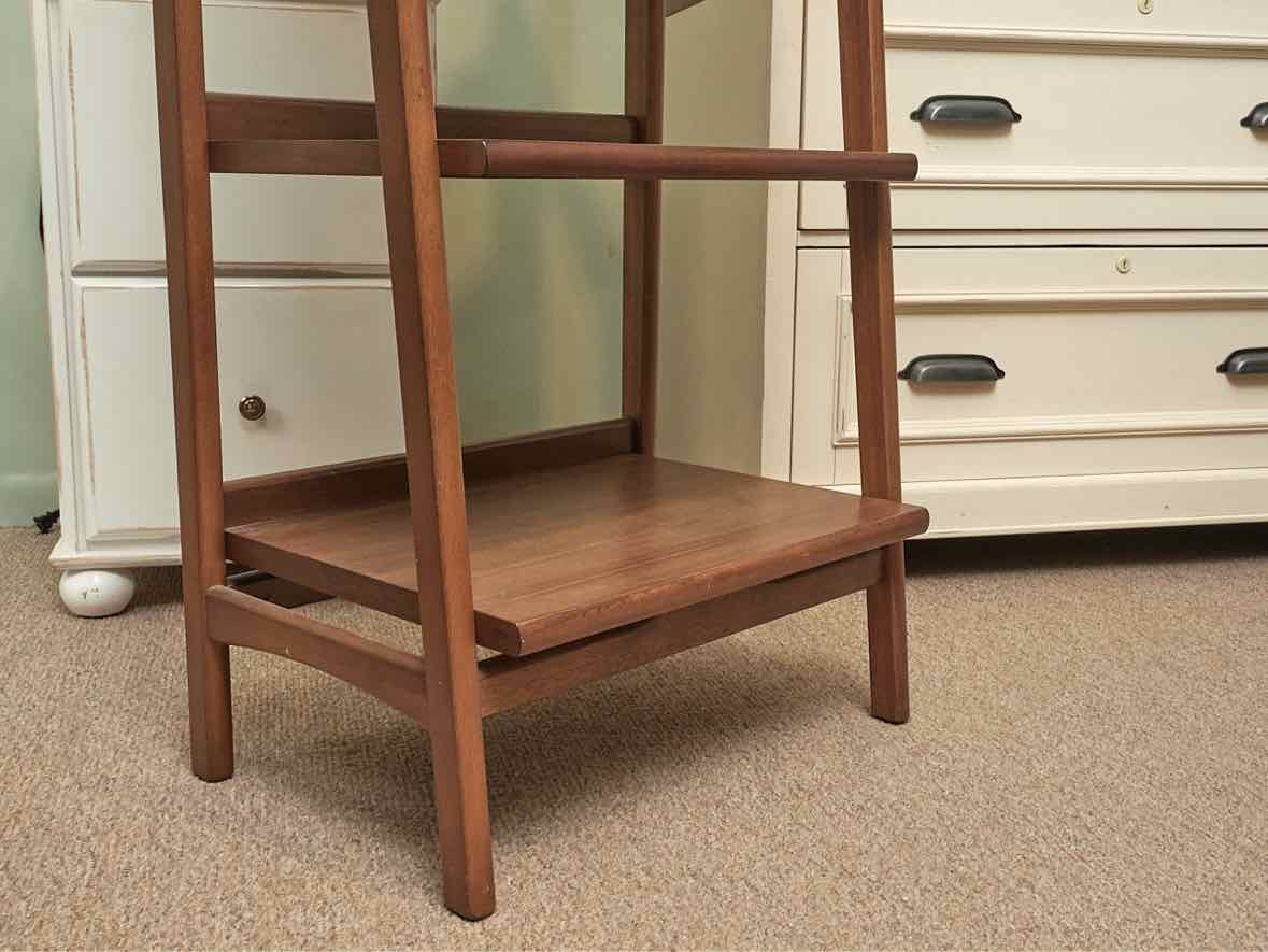 Cherry Ladder Style 5 Shelf Bookcase
