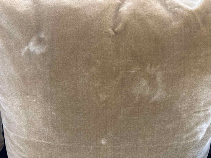 Pair of Antique Gold Velvet Accent Pillows
