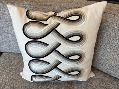 Swirl Pattern Accent Pillow