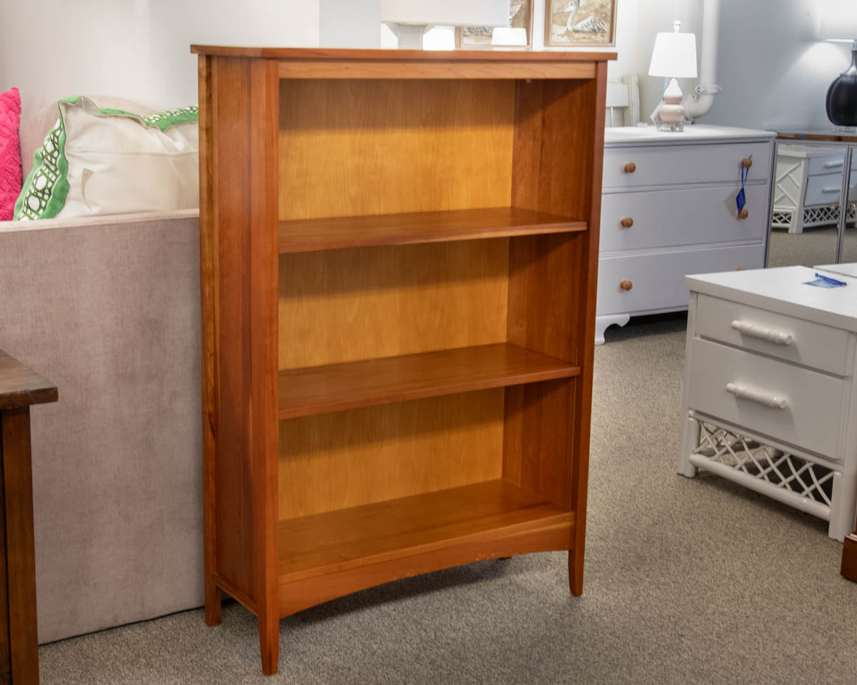 Cherry Three Shelf Bookcase
