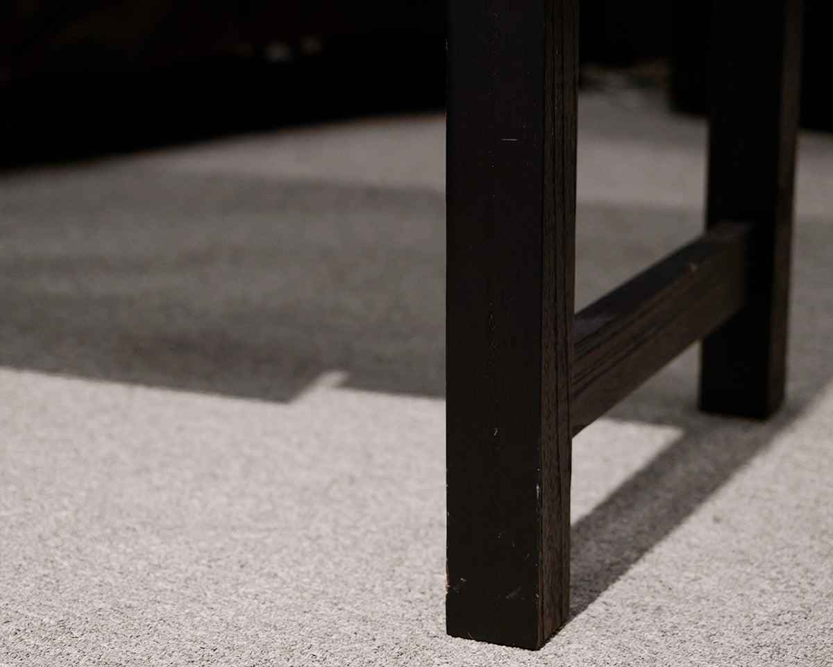 Arhaus Black Distressed One Drawer Desk