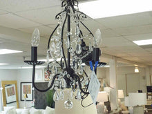 Iron & Crystal Candelabra Chandelier