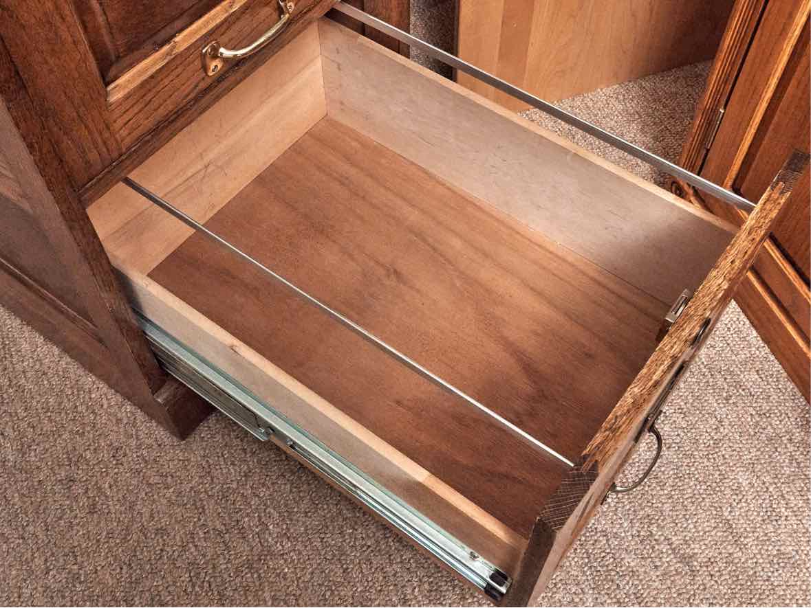 Oak 2 Drawer File Cabinet