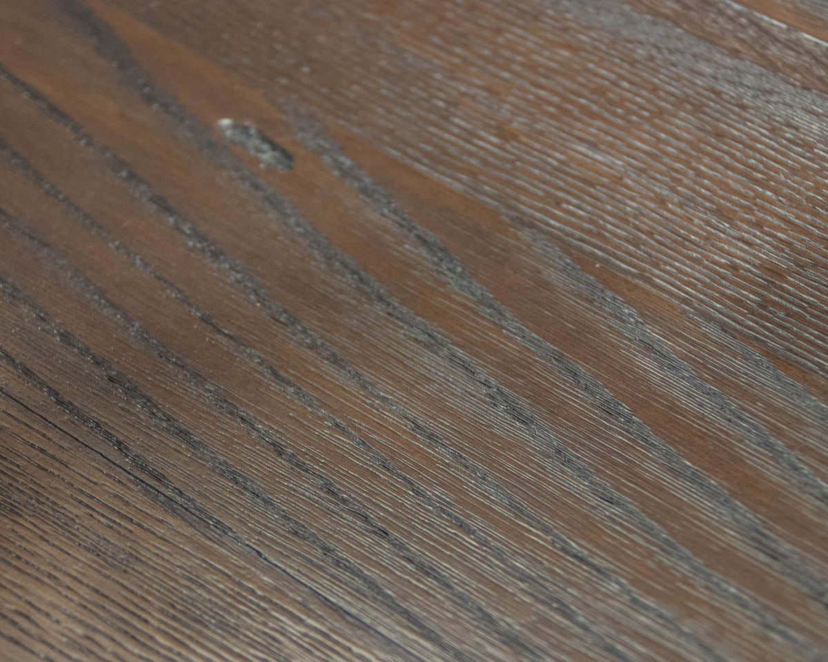 Pottery Barn Cocktail Table in Dark Finish Oak with Drawer