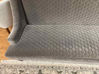 Highback Bench Seat Sofa in Grey
