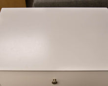 Pair of Crate & Barrel 'Mason' White 2 Drawer Nightstand