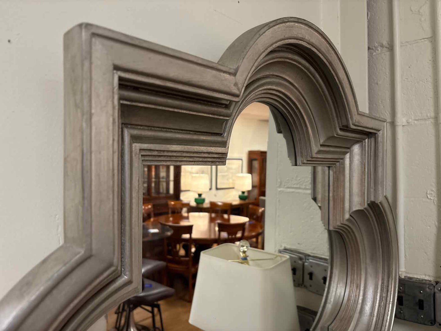 Silver Quatrefoil Wall Mirror
