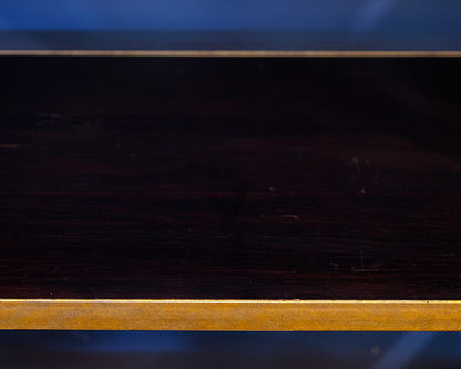 Tall Gold Patinaed Bookcase